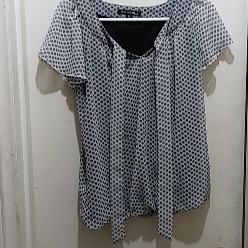 Grey spotted blouse